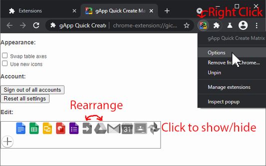 Demonstration of how to access settings and customize appearance