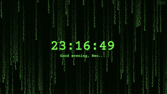 A Matrix Themed Clock