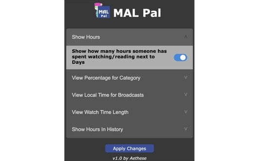 Preview of the pop-up window as of v1.0