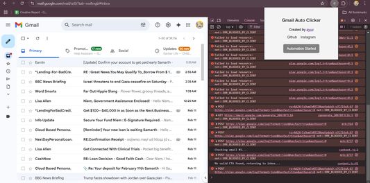 Can see logs in console