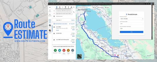 Estimate your fuel costs easily with RouteEstimate – customize your fuel price, efficiency, and preferred currency for accurate trip calculations!
