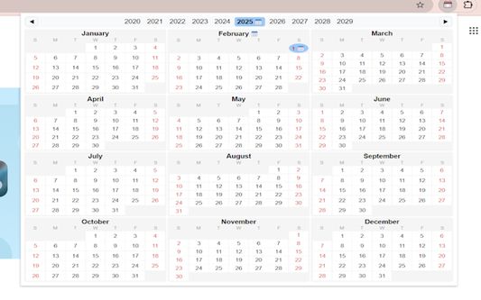 See the current date with 📅 emojis.