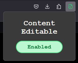 Click on extension on any web-page. Toggle to enabled mode. Now you can edit any text on the web page.