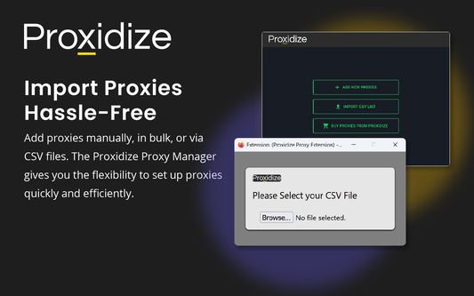 Import proxies hassle-free