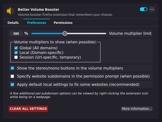 Options Page