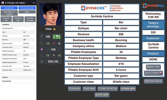Sales minigame help