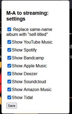 The settings menu.