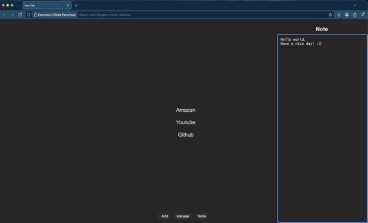 Built-in note space