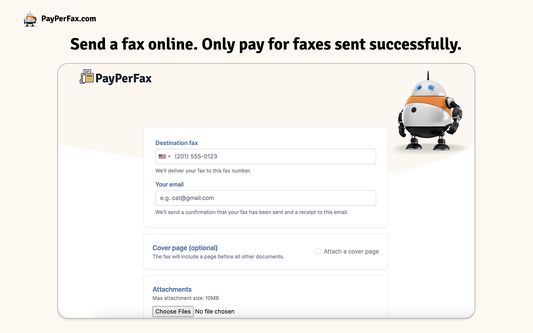 PayPerFax web application