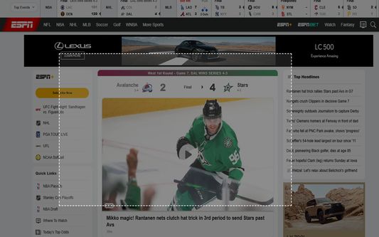 The cropping UI is easy and intuitive. Click, drag, and release!
