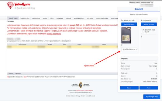 Inserisci i dettagli del soggiorno e carica i documenti degli ospiti: l’IA estrarrà automaticamente i dati e li compilerà su VIT.