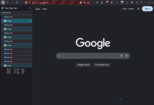 If you enable "Select all matching tabs on close" then after dismissing the search, all matches will be highlighted and can be dragged as well.