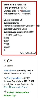 China based product