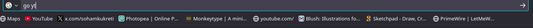 Using the tool from the search bar