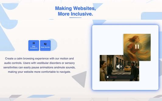Making Website accessible for calmness