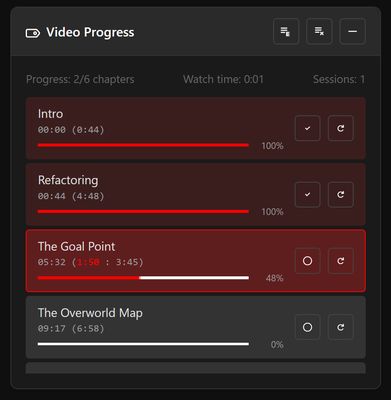 Track Chapter Progress