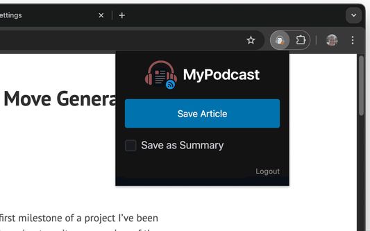 The main screen with dark-theme support.
