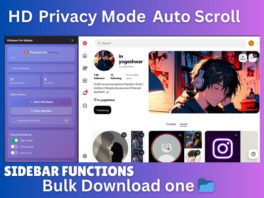 HD 🔏 Auto Scroll Bulk Image Download