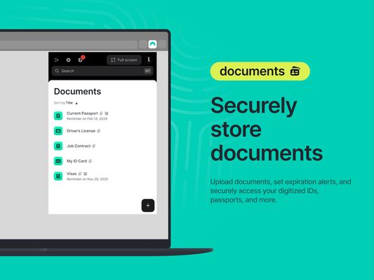 Securely store documents