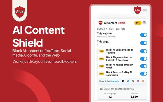 AI Content Shield - Block AI Content Everywhere