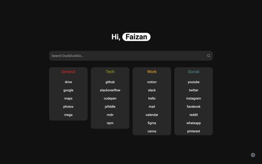 GetStarted startpage in dark mode