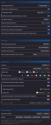 Sage-Like Options Page
