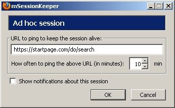 quickly define new session using new "Ad hoc" dialog (since v0.7)