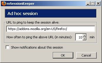 quickly define new session using new "Ad hoc" dialog (since v0.7)
