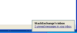 Desktop notification in Windows XP